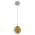 Kalco Meteor One Light Mini Pendant 309510CH/AMBER